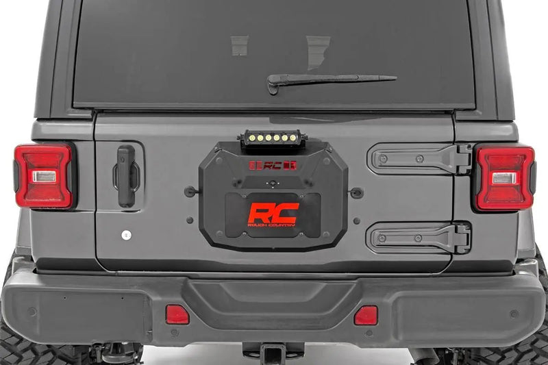 Jeep Spare Tire Delete Kit w/8 Inch Black Series LED Jeep Wrangler JL (21-24)/Wrangler Unlimited (18-25) by Magwarehouse.com