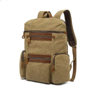 Waxed Canvas Waterproof Travel Laptop Bag - 20-35L Computer Backpack with Soft Cotton Lining by Mead's Supply & Equipment Outfitters limited