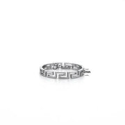 Stainless Steel Greek Key Women's Ring by Glitters