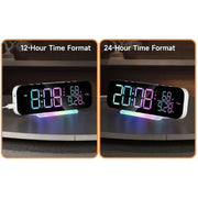 RGB Display Vibrating Travel Alarm Clock by Deafquip