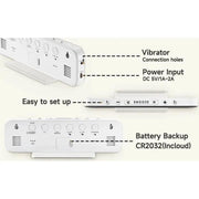 RGB Display Vibrating Travel Alarm Clock by Deafquip