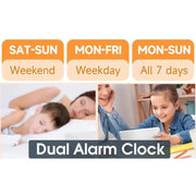 RGB Display Vibrating Travel Alarm Clock by Deafquip