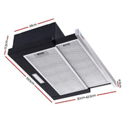 SportZone.co.nz Appliances > Kitchen Appliances Devanti 600mm Range Hood 60cm Slide out Rangehood Stainless Steel Devanti 600mm Range Hood 60cm Slide out Rangehood Stainless Steel