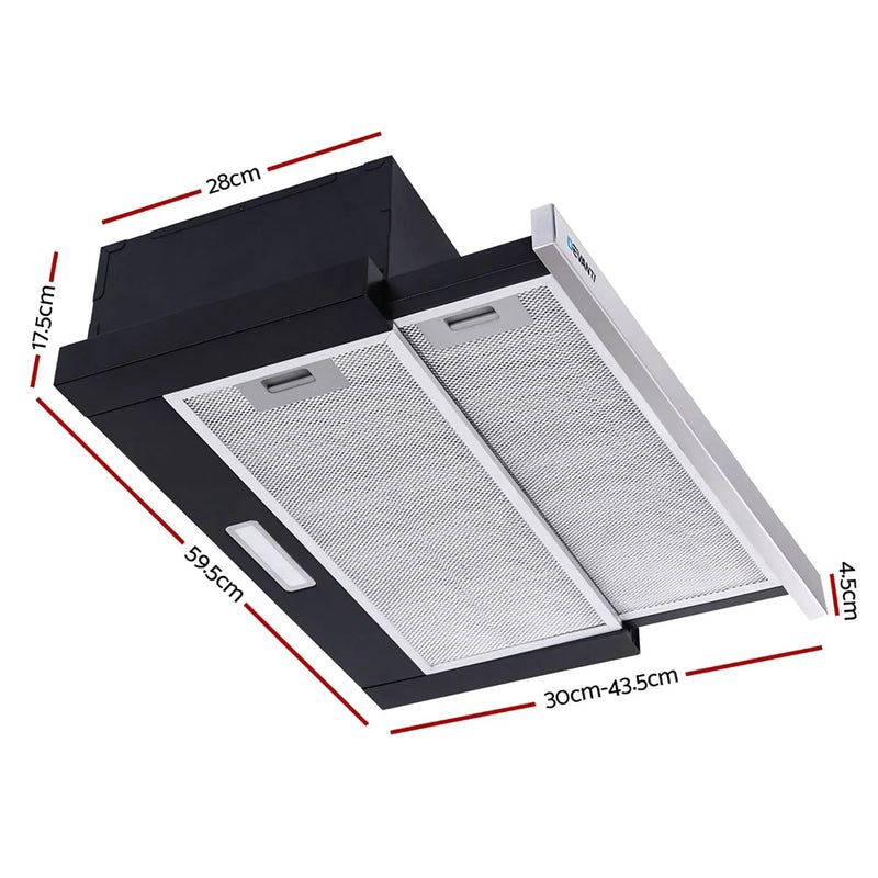 SportZone.co.nz Appliances > Kitchen Appliances Devanti 600mm Range Hood 60cm Slide out Rangehood Stainless Steel Devanti 600mm Range Hood 60cm Slide out Rangehood Stainless Steel