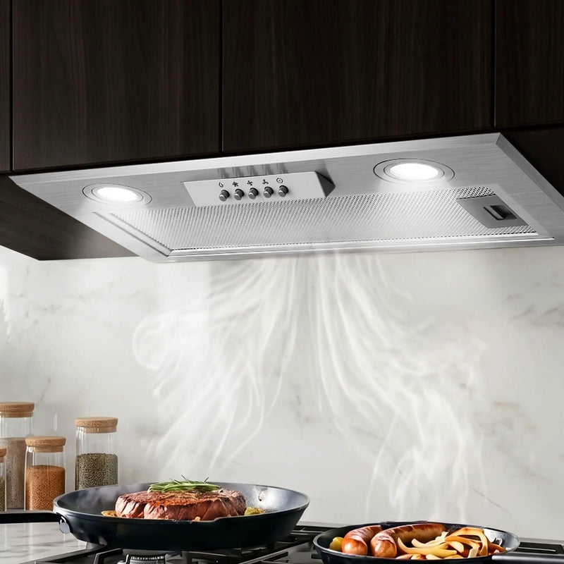 SportZone.co.nz Appliances > Kitchen Appliances > Cooking Ranges Devanti 520mm Range Hood 52cm Rangehood Stainless Steel Devanti 520mm Range Hood 52cm Rangehood Stainless Steel