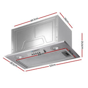 SportZone.co.nz Appliances > Kitchen Appliances > Cooking Ranges Devanti 520mm Range Hood 52cm Rangehood Stainless Steel Devanti 520mm Range Hood 52cm Rangehood Stainless Steel