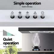 SportZone.co.nz Appliances > Kitchen Appliances > Cooking Ranges Devanti 520mm Range Hood 52cm Rangehood Stainless Steel Devanti 520mm Range Hood 52cm Rangehood Stainless Steel