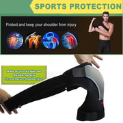 Right Shoulder Adjustable Support Brace Compression Strap Heat Patch Protection Sports by salelink.co.nz