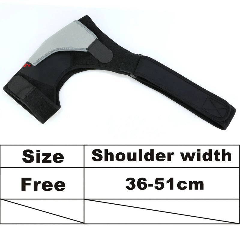 Right Shoulder Adjustable Support Brace Compression Strap Heat Patch Protection Sports by salelink.co.nz