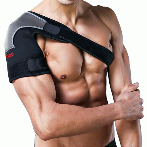 Right Shoulder Adjustable Support Brace Compression Strap Heat Patch Protection Sports by salelink.co.nz