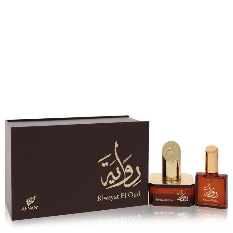 Riwayat El Oud Eau De Parfum Spray + Free .67 oz Travel EDP Spray by Afnan 50 ml by Brands HD