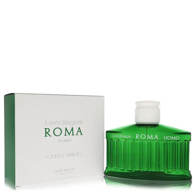 Brands HD Eau De Toilette Spray Roma Uomo Green Swing Eau De Toilette Spray by Laura Biagiotti 200 ml Roma Uomo Green Swing Eau De Toilette Spray by Laura Biagiotti 200 ml