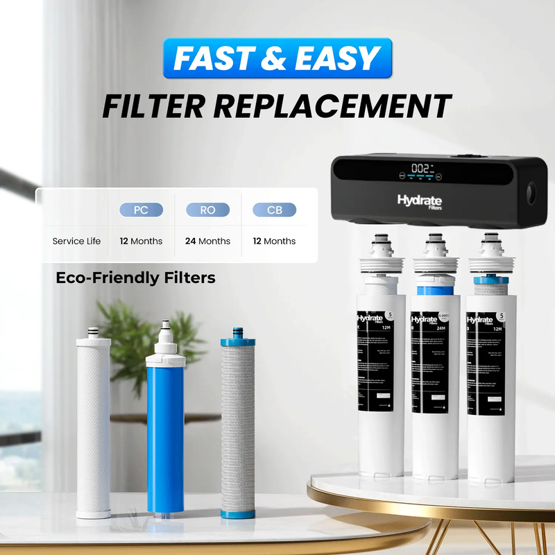 Hydrate Filters RO Mineral+ Reverse Osmosis Underbench Filter - Fluoride & Nitrate Removal NZ by Filtration Station NZ