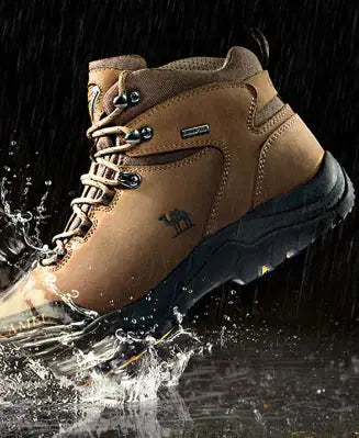 Waterproof High-Top Hiking Boots - Camel Brand by Mead's Supply & Equipment Outfitters limited