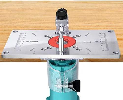 Woodworking DIY Router Table Insert Plate&Ring Power Tool by salelink.co.nz