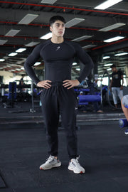 Compression Fullsleeves T-shirt Black by Fuaark Nz