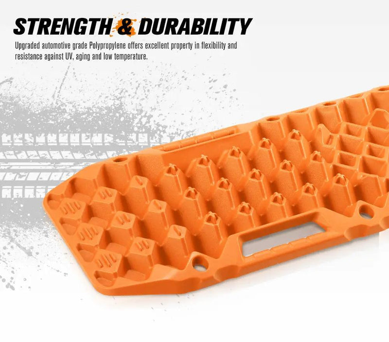 Bunker Indust Recovery Tracks Farm Jack Base 10T Board Sand Mud Snow OffRoad 4WD - Orange by Kiwi Offroad