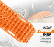 Bunker Indust Recovery Tracks Farm Jack Base 10T Board Sand Mud Snow OffRoad 4WD - Orange by Kiwi Offroad
