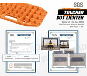 Bunker Indust Recovery Tracks Farm Jack Base 10T Board Sand Mud Snow OffRoad 4WD - Orange by Kiwi Offroad