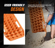 Bunker Indust Recovery Tracks Farm Jack Base 10T Board Sand Mud Snow OffRoad 4WD - Orange by Kiwi Offroad