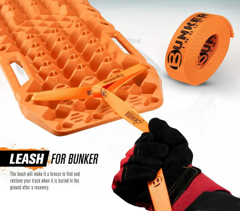 Bunker Indust Recovery Tracks Farm Jack Base 10T Board Sand Mud Snow OffRoad 4WD - Orange by Kiwi Offroad