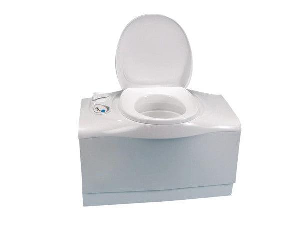 Thetford Bench Toilet C402C Left Hand Compact RV Toilet With Electric Flush For Campers by Thetford