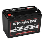 KickAss Batteries KickAss 12V 120Ah AGM Deep Cycle Battery KickAss 12V 120Ah AGM Deep Cycle Battery