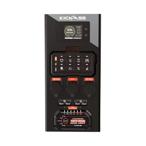 KickAss 12V Wireless Canopy Power System with 40A DCDC Charger + Integrated Bluetooth by KickAss