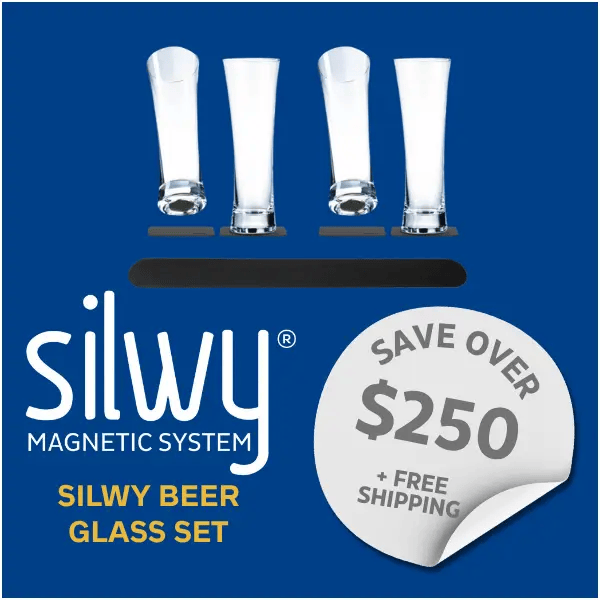 Silwy Silwy Magnetic Crystal Beer Glass Set Silwy Magnetic Crystal Beer Glass Set