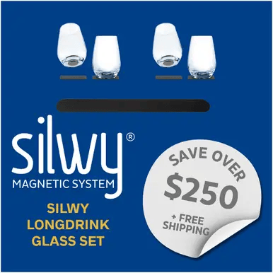Silwy Silwy Magnetic Crystal Longdrink Glass Set Silwy Magnetic Crystal Longdrink Glass Set
