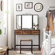 Dressing Table Vanity Table Set with Stool by The Shopsite