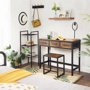 Dressing Table Vanity Table Set with Stool by The Shopsite