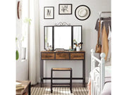 Dressing Table Vanity Table Set with Stool by The Shopsite