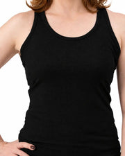 Merino 365 NZ Women's Singlets Women's Racerback Tank Top - Merino Blend, Black Women's Merino Blend Racerback Tank Top Black