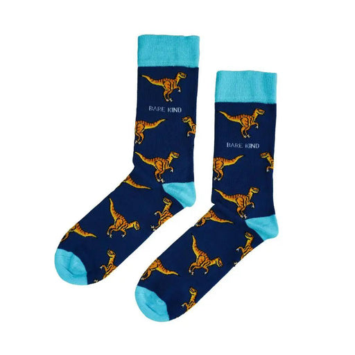 Save the Velociraptors Bamboo Socks by Barekind NZ