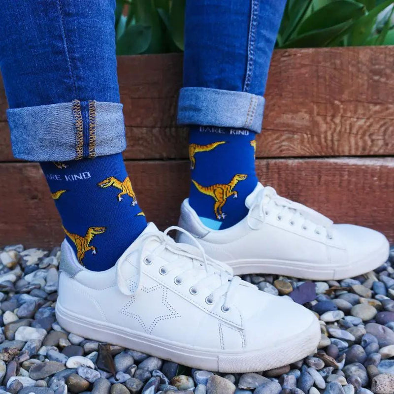 Barekind NZ Socks Save the Velociraptors Bamboo Socks Save the Velociraptors Bamboo Socks