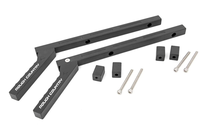 Jeep Aluminum Grab Handle Set 07-18 Wrangler JK Rough Country by Magwarehouse.com