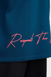 Respect The Journey Oversized T-shirt Teal by Fuaark Nz
