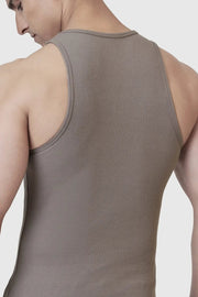 Ribbed Tank Warm Beige by Fuaark Nz
