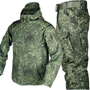 Outdoor Shark Skin Warm Camouflage Jacket and Pants Set - Tactical Softshell Fleece-Lined | Military Style by Mead's Supply & Equipment Outfitters limited