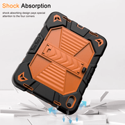 techplus Rugged iPad 10th Gen 10.9 Case With Kickstand Pencil Holder Orange Rugged iPad 10th Gen 10.9 Case With Kickstand