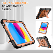 techplus Rugged iPad 11th Gen 10.9 Case Shockproof With Kickstand Pencil Holder Orange TechPlus Rugged iPad 11th Gen 10.9 Case Orange