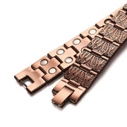Vintage Red Copper Double Row Magnetic Bracelet by NZ Diver