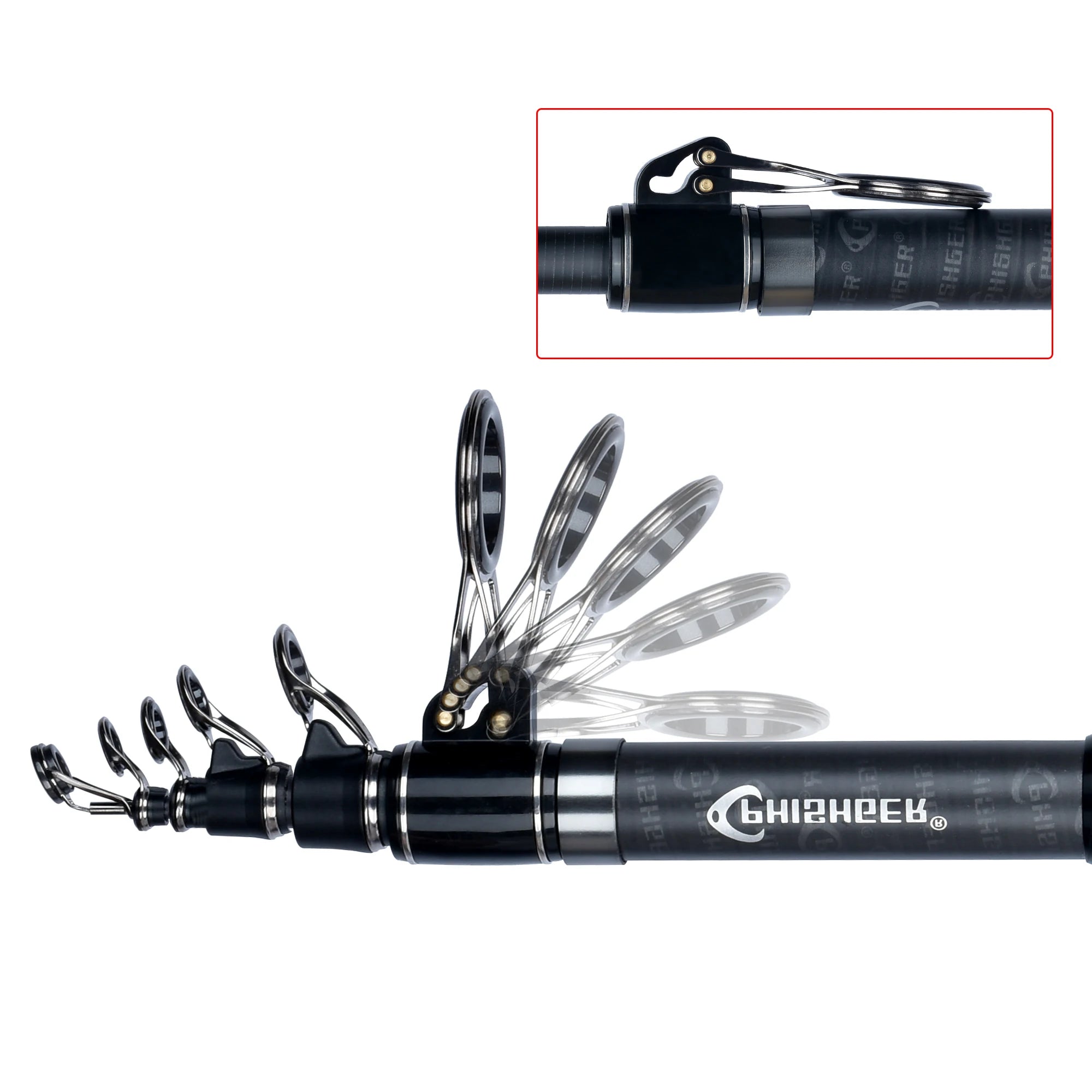 PHISHGER Telescopic Surf Spinning Rod 3.6/4.2/4.5/5.0/5.3m Power80-150g 30T Carbon Travel Surfcasting Shore Casting Fishing Pole - Action Outdoors Kiwi