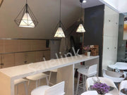 Pendant Hanging Light Lampshade Metal Diamond Black by salelink.co.nz