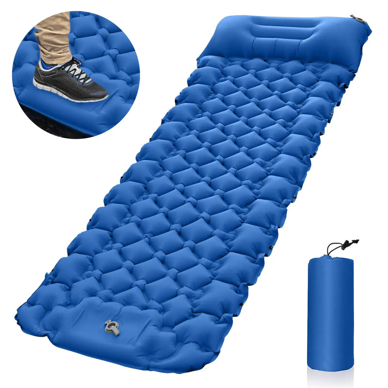 Portable Inflatable Camping Mattress - 196x68x8cm Lightweight Sleeping Pad | Moisture-Proof by Mead's Supply & Equipment Outfitters limited