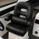 CAPTAINS DELUXE TALL CHAIR BLACK by Absolute Marine