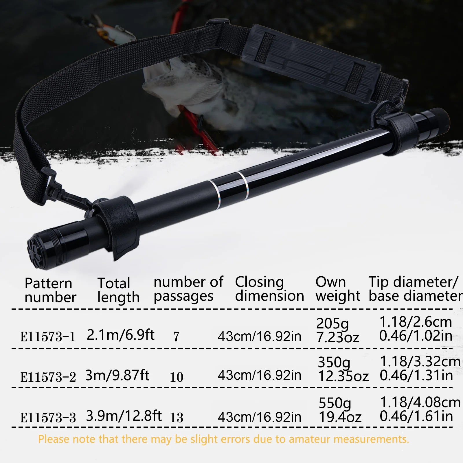 Goture Fishing Net Pole 2.1M 3.0M 3.9M Portable Telescopic Extension Handle Rod Fish Catching Landing Net Fishing Tool - Action Outdoors Kiwi