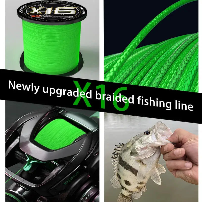 Desers YGKX 16 Strand Braided Fishing Line 1000m Multifilament Carp YGKX 16 Strand Braided Fishing Line 1000m Carp