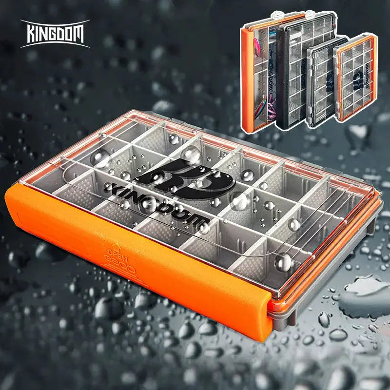 Desers Kingdom Fishing Tackle Box Two Sizes Multifunction with Removable Dividers Kingdom Fishing Tackle Box With Removable Dividers